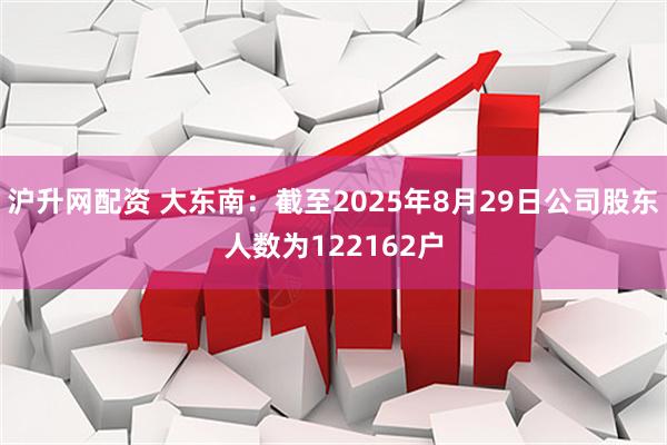 沪升网配资 大东南：截至2025年8月29日公司股东人数为122162户